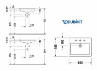 DURAVIT VERO LAVABO EMPOTRAR